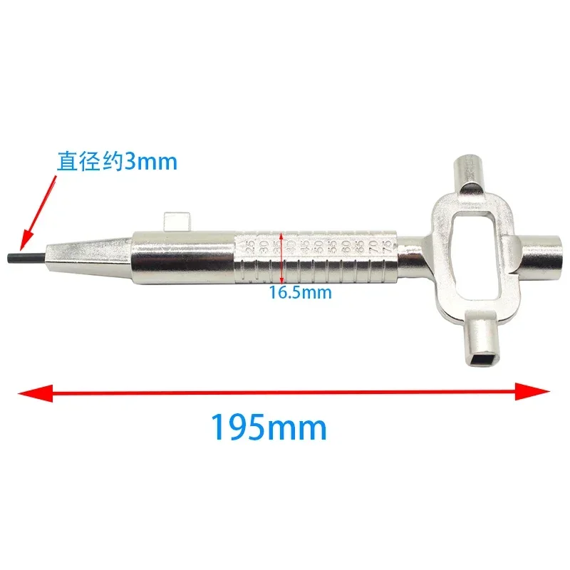 Sliver Locksmith Tool Multi Purpose Lock Cylinder Auxiliary Adjustment Lever Cylinder Gauge Cam Turner Spindle Turner Hand Tools