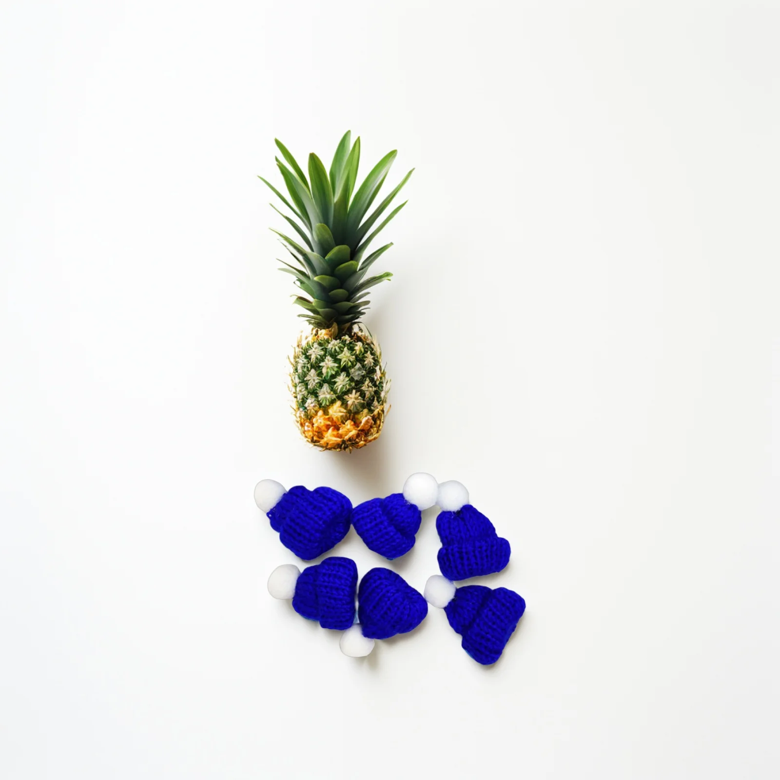 

10 PCS Christmas Hat Accessories Crafts Party Favors for Kids Decoration Hats DIY Blue Bottle Tops Child