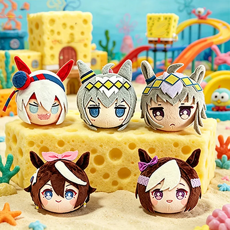 Hot Uma Musume Pretty Derby Plush Toy Cartoon Movie Peripheral Plushie Game Enthusiast Children's Gift For Fans Print Keychain