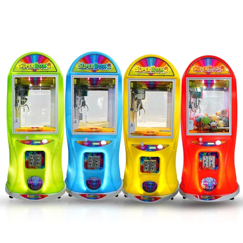 Factory Price Popular Green Toy Planet Mega Mini Claw Crane Machine With Bill Acceptor Coin Operated Toy Claw Vending Machine