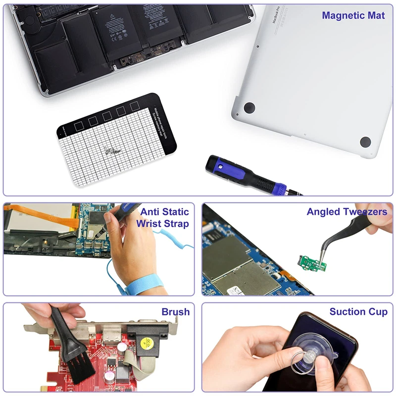 طقم مفك برغي 191 في 1 مفك براغي متعدد البت أداة تحسين المنزل طقم تصليح إلكتروني للهاتف الخليوي للكمبيوتر