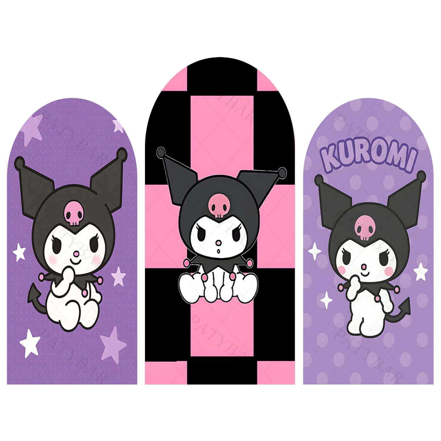 

Арка милый фиолетовый тематический фон Куроми детский фон для дня рождения полиэстер арочный баннер реквизит для фотосъемки