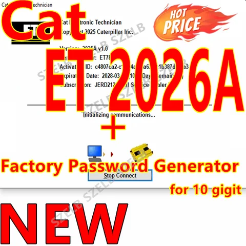 Newest 2026 Red Cat ET 2026A 2025C Diagnostic Program + Factory Password Generator (10 Digits) + Free Remote Help Install