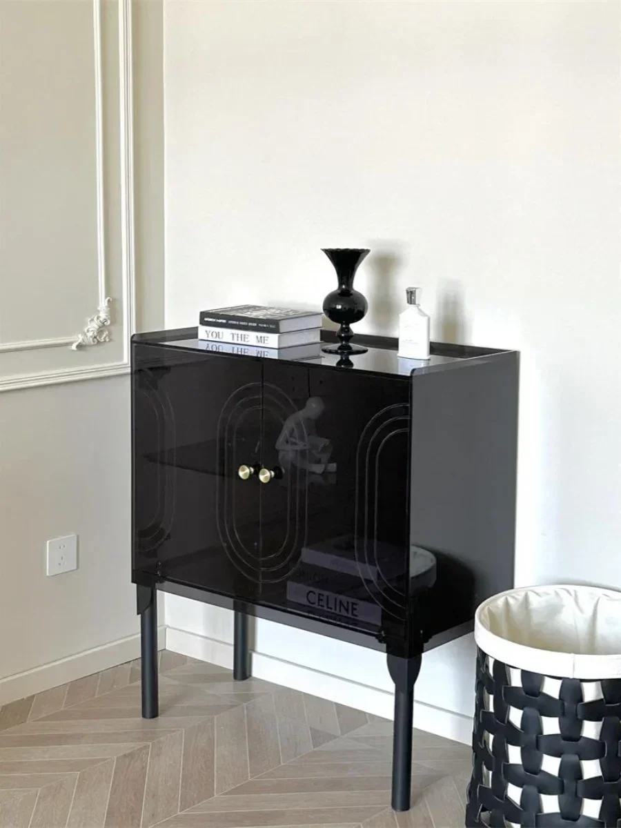 

Modern simple storage locker living room sofa side wine cabinet