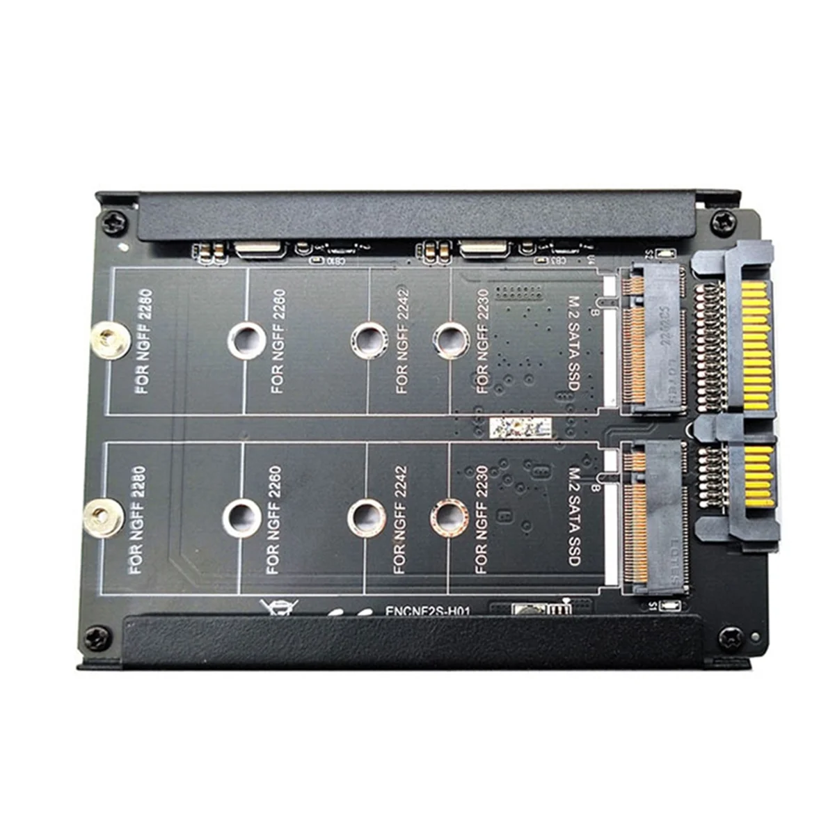 بطاقة محول M.2 إلى SATA، محول واجهة M.2 NGFF SSD ثنائي المنفذ، لمقاسات 2230-2280 M2 SSD