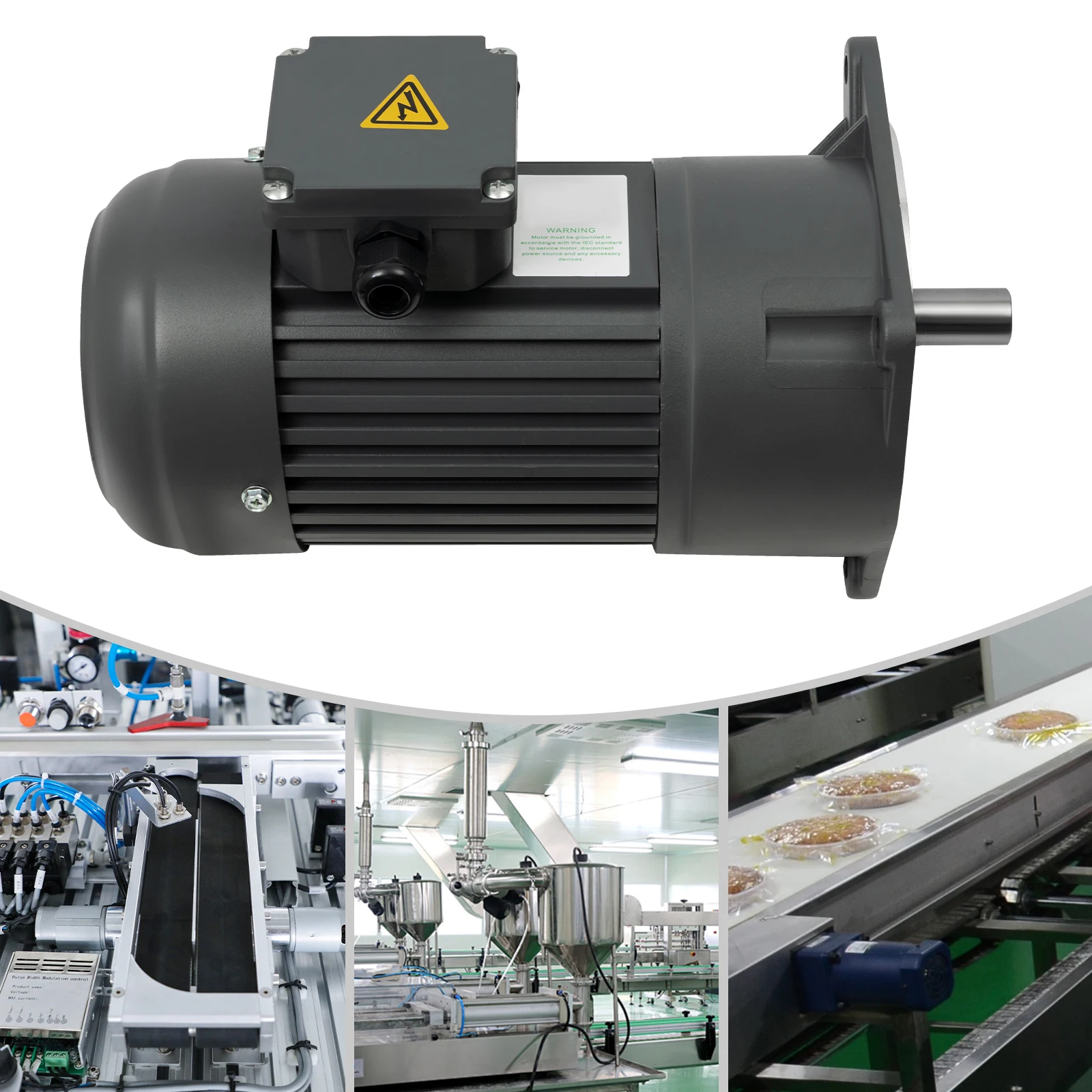 400W Vertical Gear Motor, 90N·m Torque, 1:40 Ratio for Industrial Automation & Robotics & Machinery (220V/380V, GV22 Model)