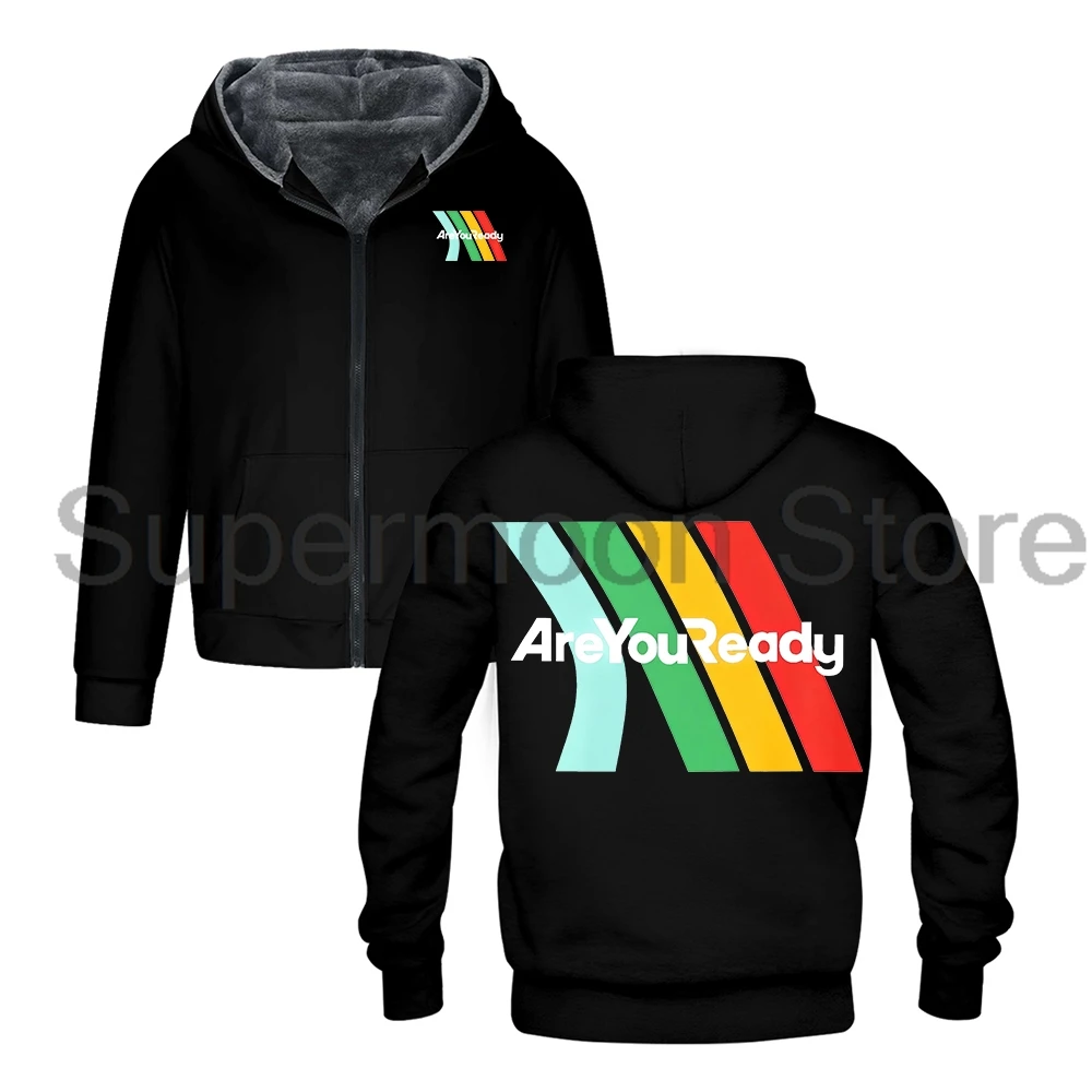 ARC Raiders AreYouReady سستة هوديس 2025 لعبة ساخنة طويلة الأكمام الشارع الشهير النساء الرجال سترة سترات الشتاء ملابس خارجية معطف #2