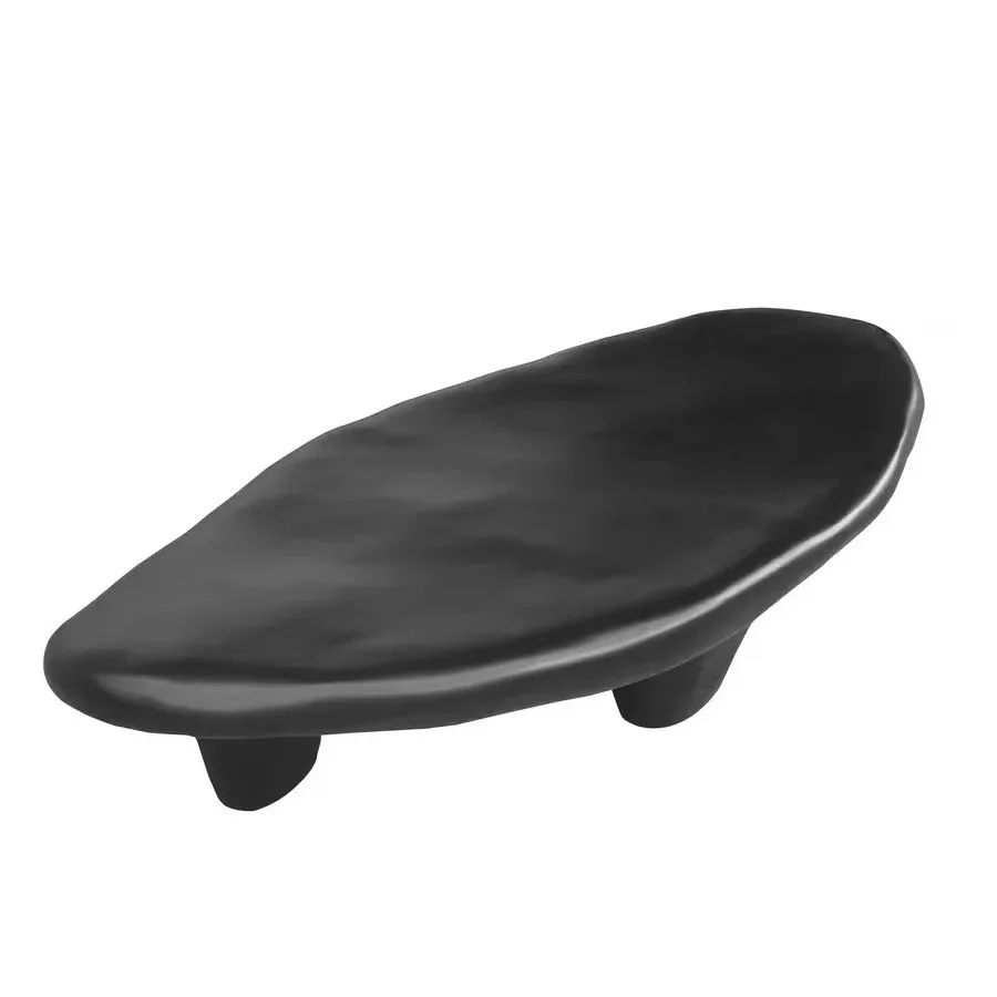 

Wabi sabi Internet celebrity pebbles, coffee table, black, small apartment, Italian minimalism