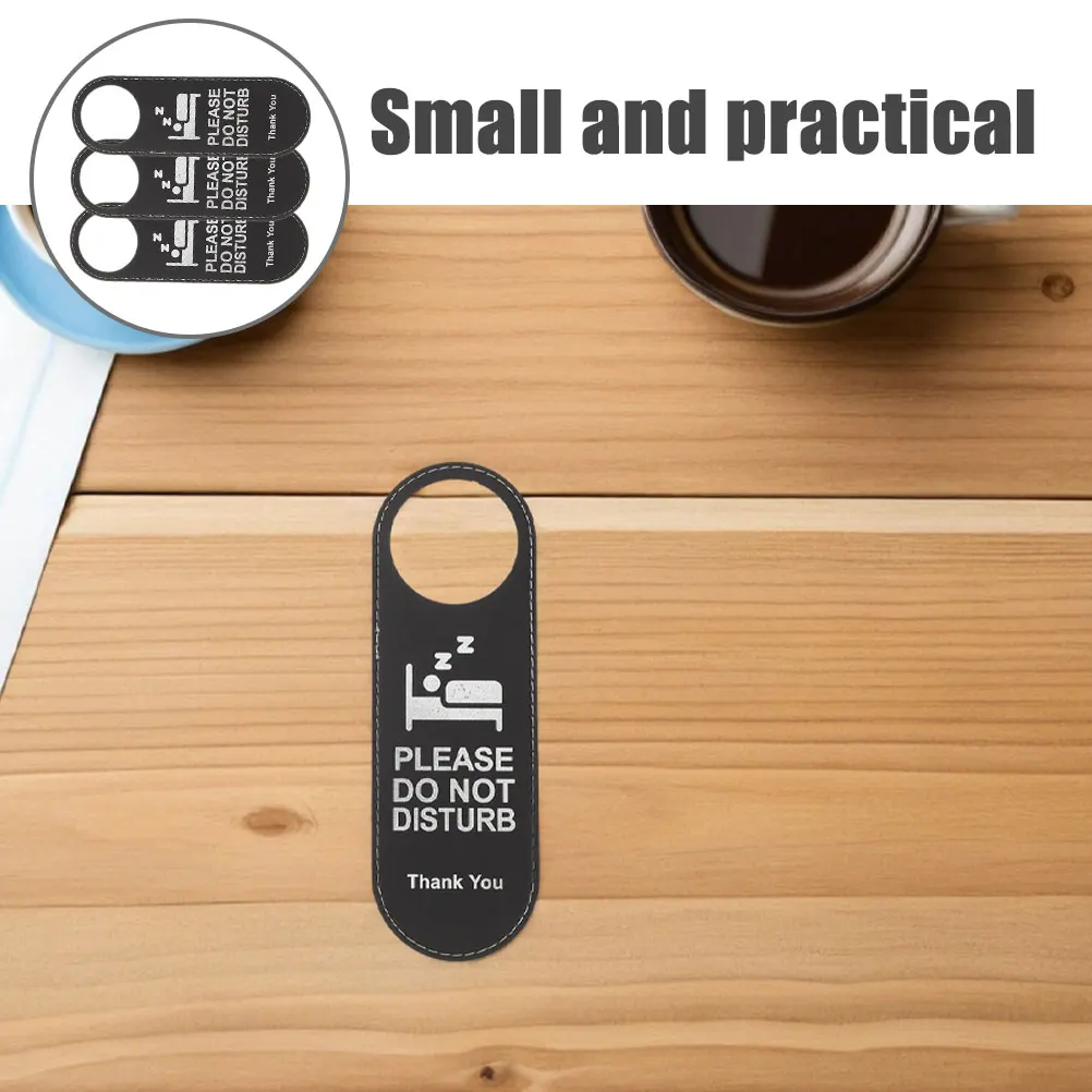

3 Pcs Door Listing Not Disturb Sign Please Clinic Signs Double-side Hanging Quiet for Hotel Hanger