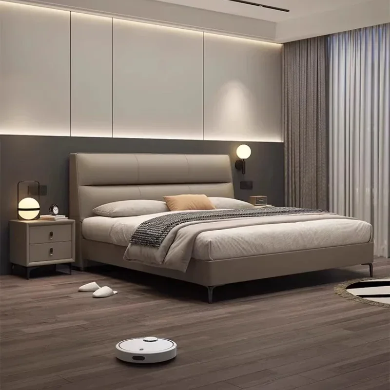 

Designer Minimalist Bed European Aesthetics Quality Wedding Fashionable Bed Apartment Confortable Twin Cama De Casal Furniture