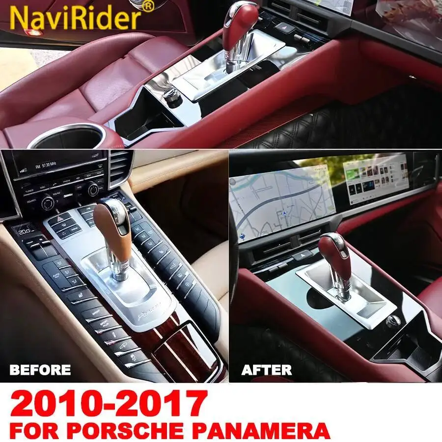 YES Console Control Center Panel LCD Touch Panel For Porsche Panamera 10-2017 Car Interior Saddle Plug and Play Gear Shift Panel
