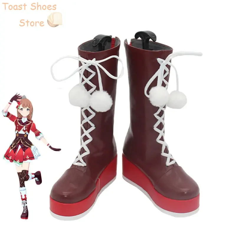 

Милая обувь для косплея Hanasato Minori, игровой проект Sekai, красочный сценический реквизит для косплея, обувь из искусственной кожи, ботинки на Хэллоуин, реквизит для костюма