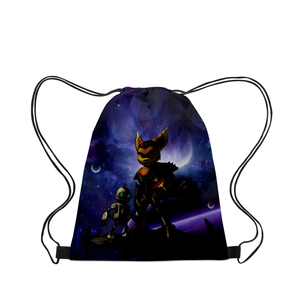 Ratchet & Clank Game 2023 Nieuwe Handtassen Doek Canvas Tasje Vrouwen Mannen Leisure Zakken