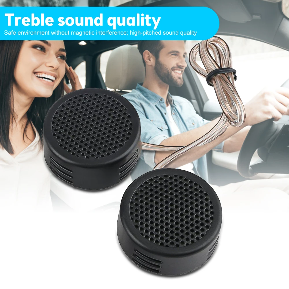 High Quality 1pair Universal High Efficiency Mini Dome Tweeter Loudspeaker 2x 500W Loud Speaker Super Power Audio Sound for car