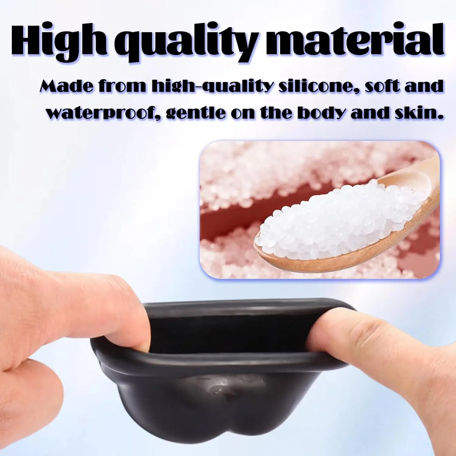 Male Chastity Belt Devices Silicone Testicle Toys Soft Cock Cage Testicle Stretcher Bondage Gear Cock and Ball Torture Adult