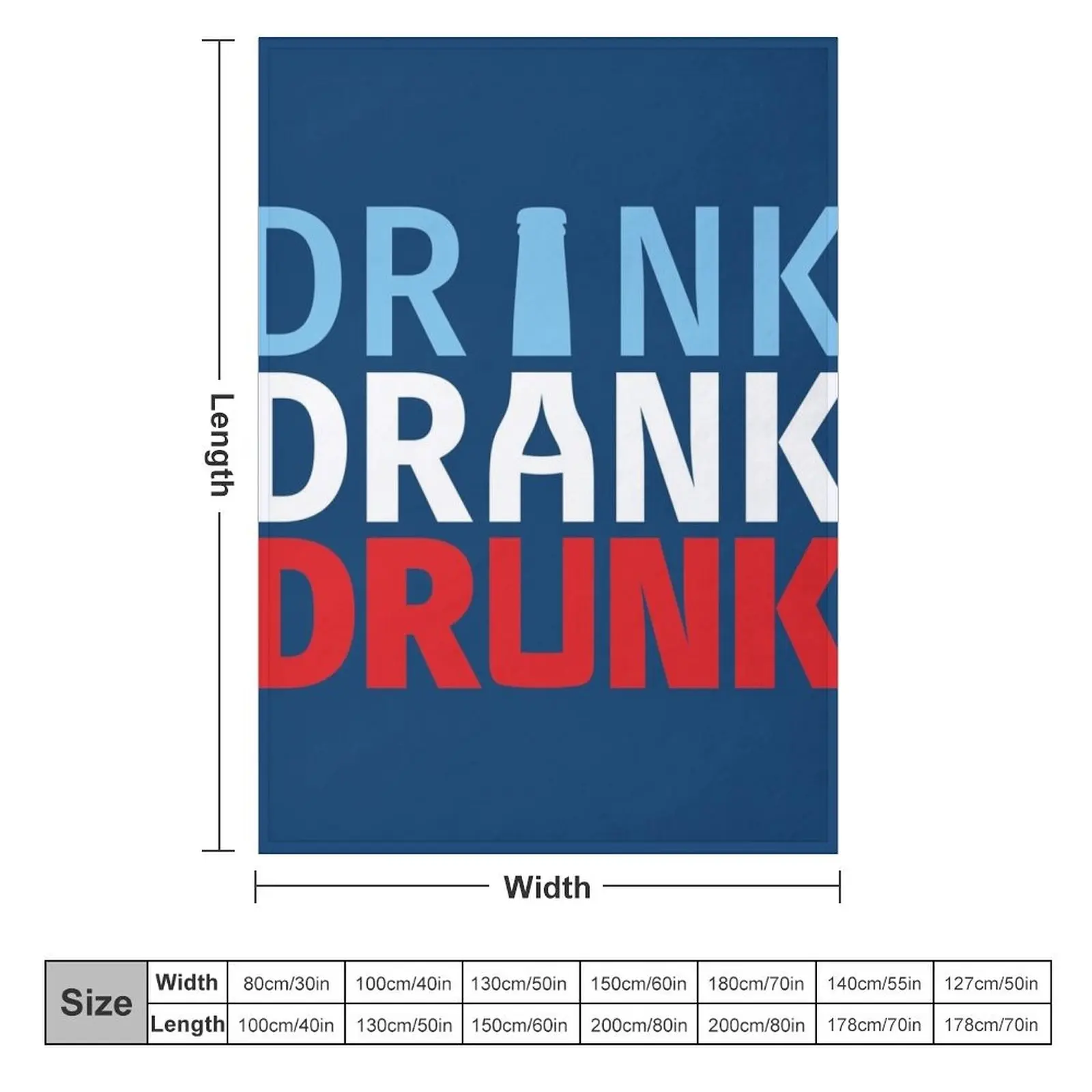 Drink Drank Drunk Throw Blanket Single Blankets For Bed Tourist Blankets