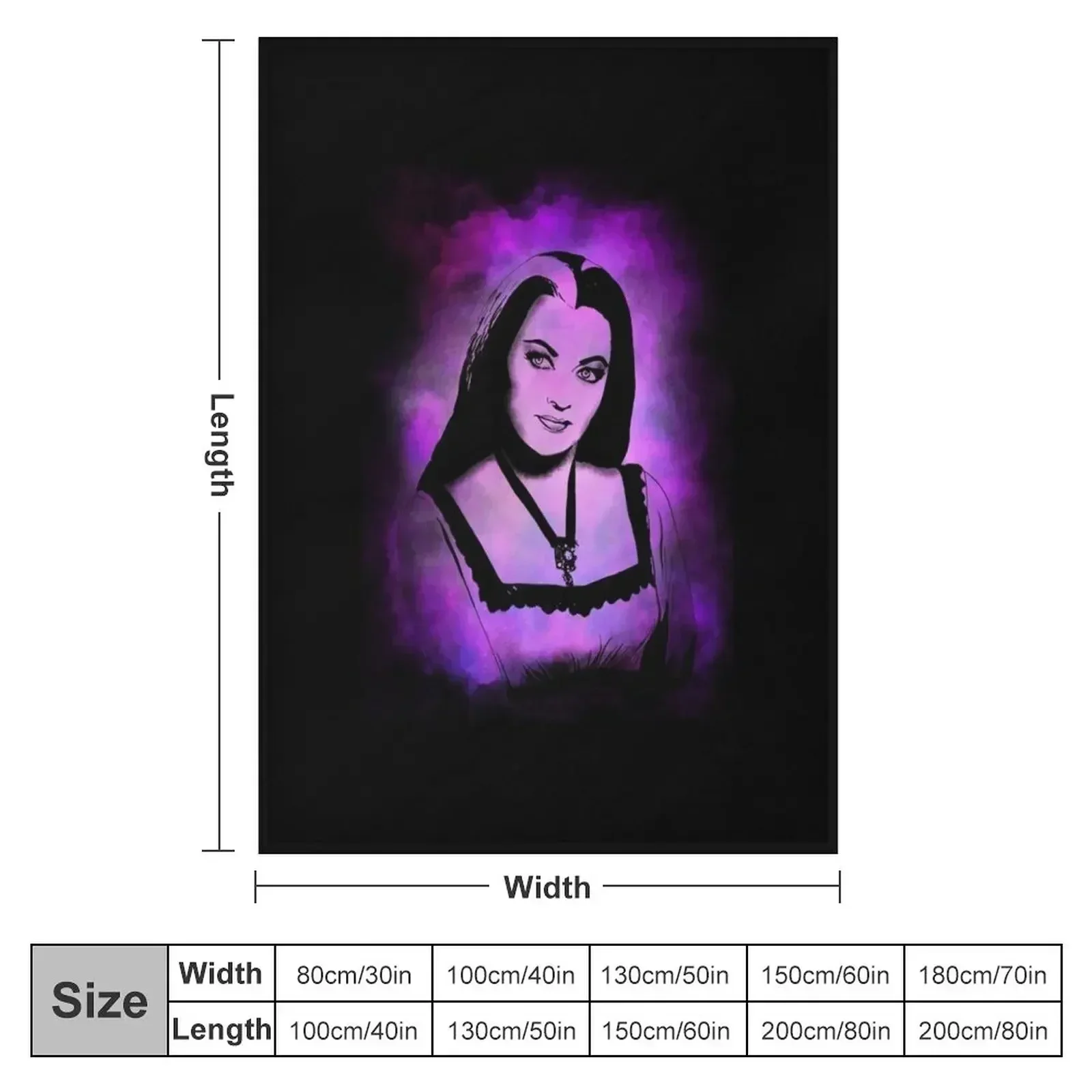 Lily Munster Throw Blanket Loose Luxury Brand Luxury Thicken Blankets