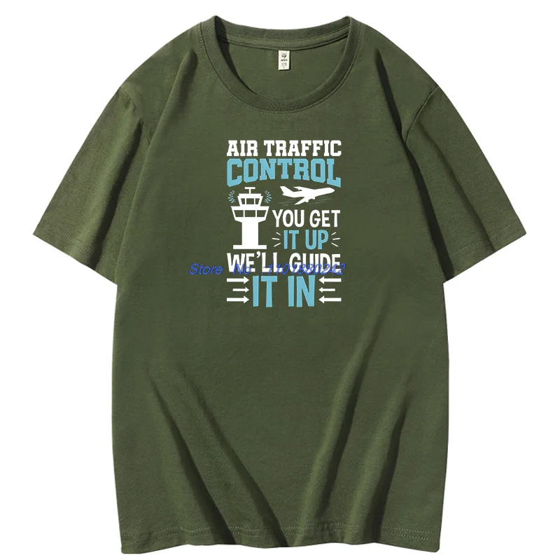 Air Traffic Controller Funny Graphic T Shirts Summer Cotton Short Sleeve T Shirt Unisex  New Shirts And T-Shirts Print T Shirt
