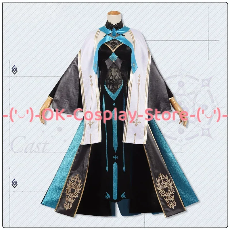 Game FGO Winter Queen Morgan le Fay Cosplay Costume Fancy Party Dress With Crown Halloween Carnival Uniforms Custom Made