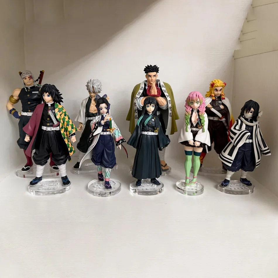 Anime 16CM Kimetsu no Yaiba Figur Kamado Tanjirou Actionfigur Agatsuma Zenitsu Nezuko Krieger PVC Modell Spielzeug AAA