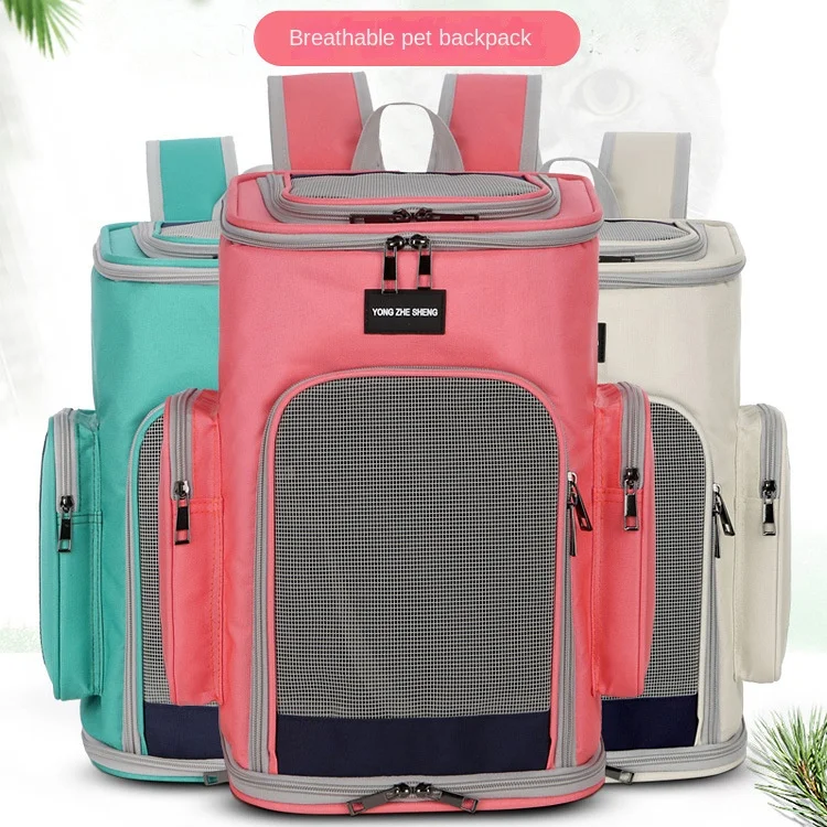 Breathable Pet Cat Carrier Backpack Foldable Pet Carrier Transport Travel Bag Expandable Large Capacity Creative for Cats Dogs