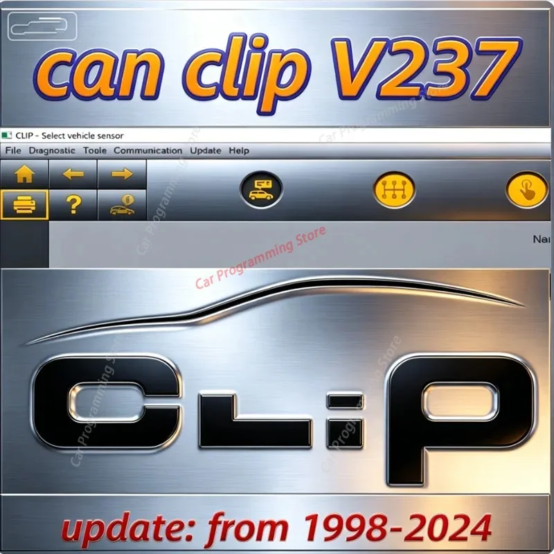 Software 2026 Newest Can Clip V237 with crack free keygen for Rena-ult OBD2 Diagnostic Pin Extractor updata 1998-2024 year cars