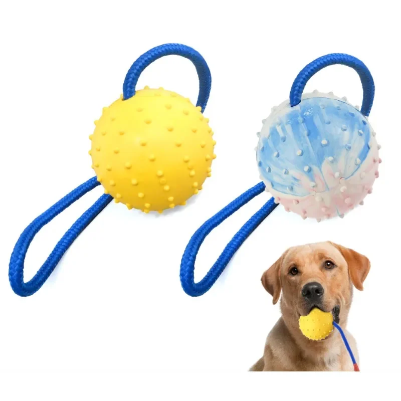 Pet toy ball glue training interactive bite-resistant puzzle tooth grinding teeth cleaning ball