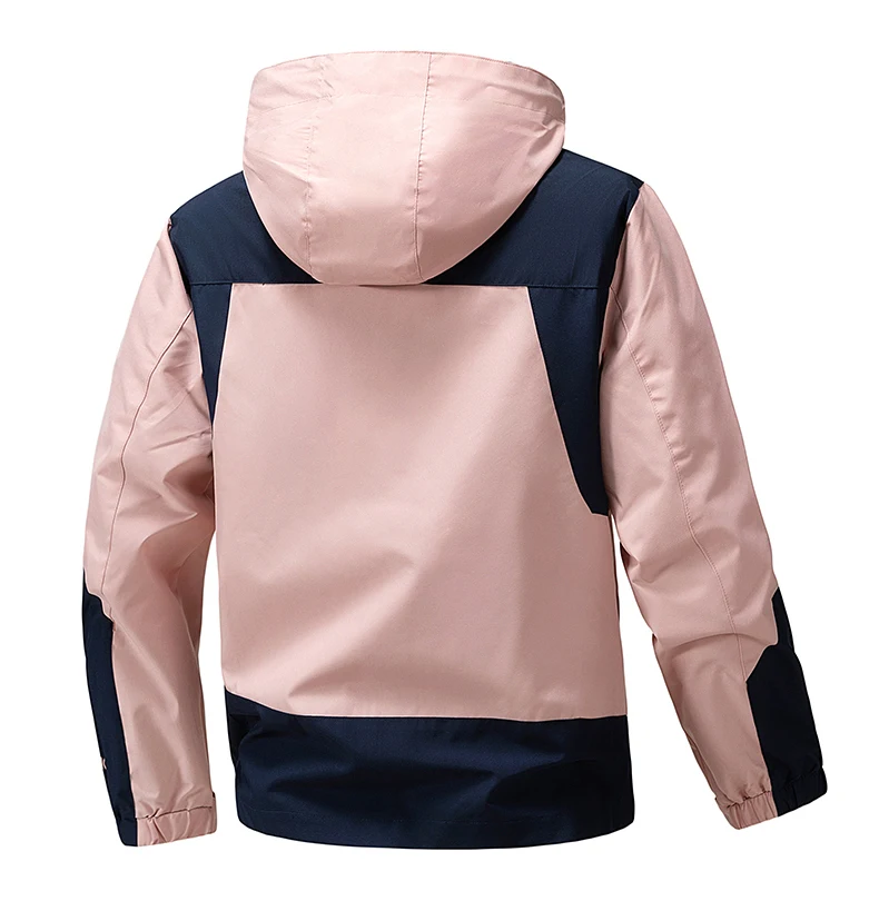 CHRLCK Unisex Wasserdichte Laufjacken Winddichte Windjacken Frühling Herbst Frauen Wandern Camping Angeln Trekking Mäntel – Detail 6
