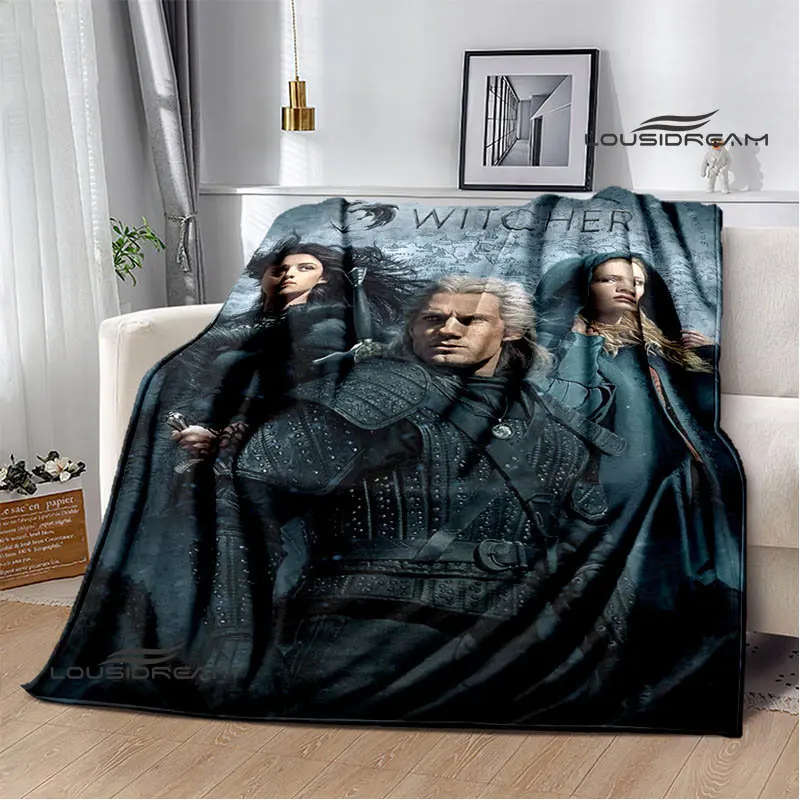 W-Witcher gioco stampa coperta flangia coperta calda coperta da picnic coperta da viaggio per la casa fodere per letto regalo di compleanno