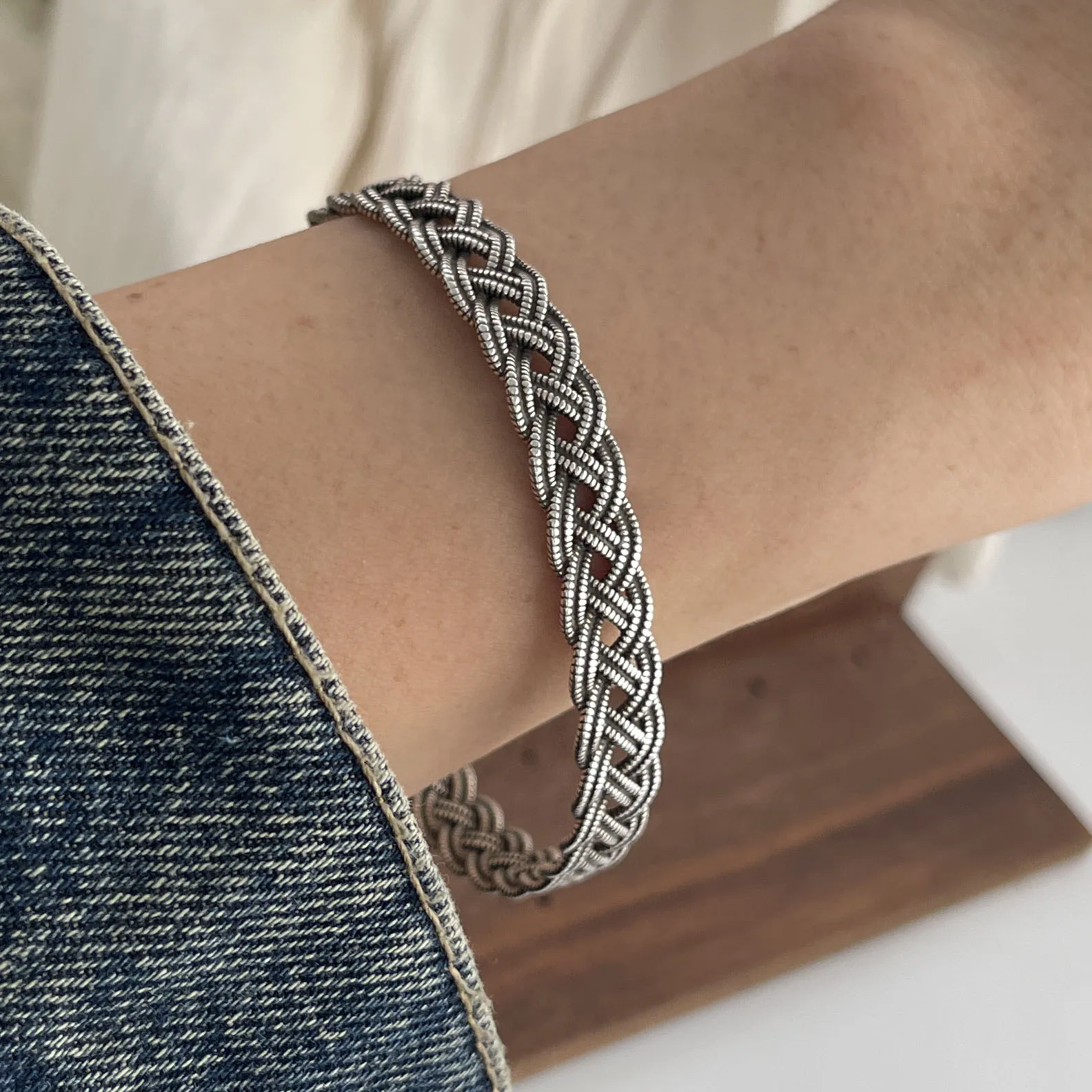 925 Sterling Silver Bracelets for Women Men String Accessories Trend Vintage Retro Interware Pendant Party Jewelry Gift