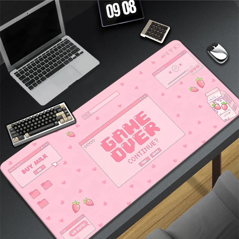 

Kawaii Cute Mouse Pad Gaming Laptop Game Pads Mouse Mat Mousepad коврик для мыши Desk Pad Mousepads Pink Carpet 900x400mm