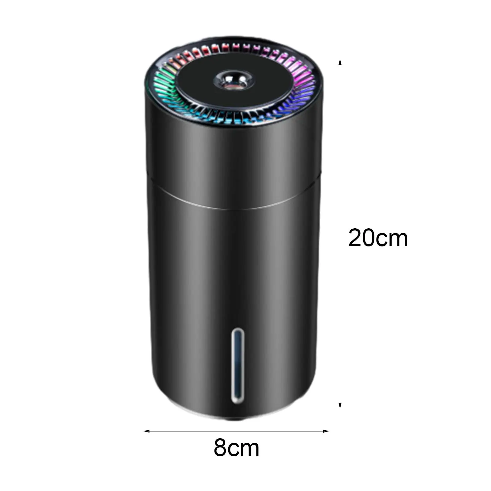 Car Humidifier Aroma Essential Oil Diffuser Mini Black Car Fresher USB Mist Humidifiers for Travel Baby Room