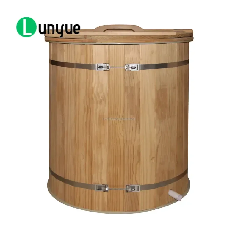 High Performance Outdoor Wooden Ice Bath for Athletes Cold Therapy Home Health Care Recovery Durable Wood Tub