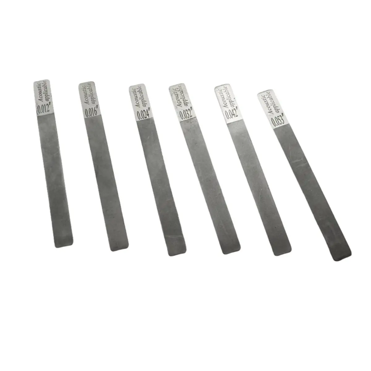 ABST 6Pcs Guitar Gauged Nut Slotting File Set DIY Slot Filing Music Guitar Repair Tools 12-53 for Guitar Maintainence Parts