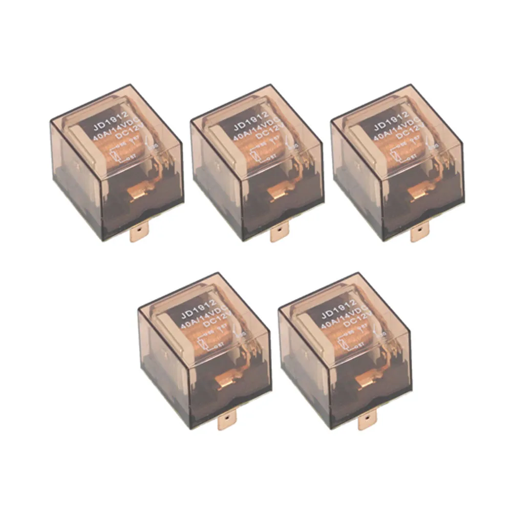 5 PCS Automobile relay DC 12V 40A 5 pin JD1914 Air conditioning horn relay Automotive Lighting Controller