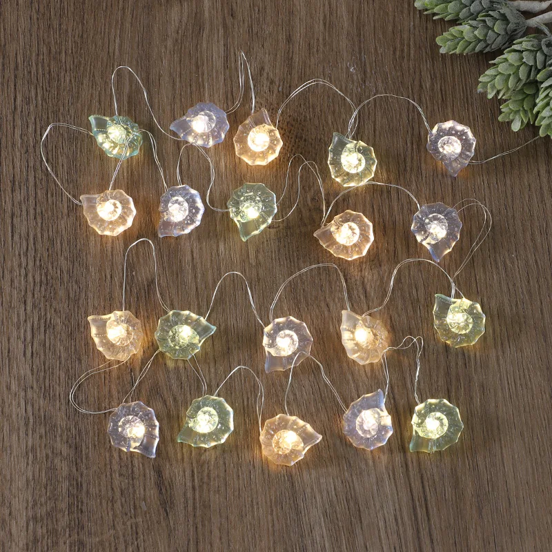 2m 20LED Ocean Seashell Starfish String Lights Under the Sea Fairy Light Mermaid Theme Birthday Wedding Party Decoration view 4