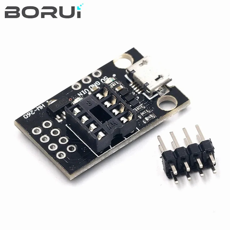 ATtiny13A / ATtiny25 / ATtiny45 / ATtiny85 Pluggable ATTINY Development Programming Bare Board