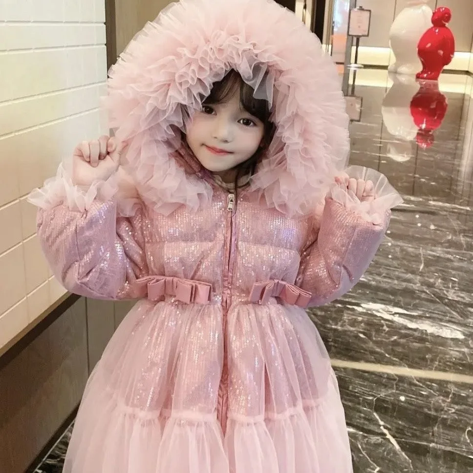 Cappotto per ragazze inverno bambini principessa ragazze capispalla parka cappotto bambini ragazza giacca imbottita in cotone vestiti ragazze abiti