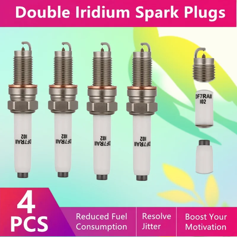 

For ŠKODA CITIGO FABIA KODIAQ Double Iridium Spark Plug C-08 /auto Parts 04E905601 04E905612 L04E905601