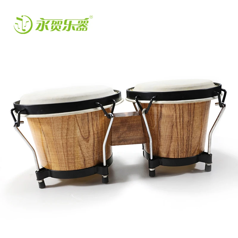 

Bongo Drum Percussion Musical Instrument Wood Bongo Drum With Sheepskin For Kids Toy