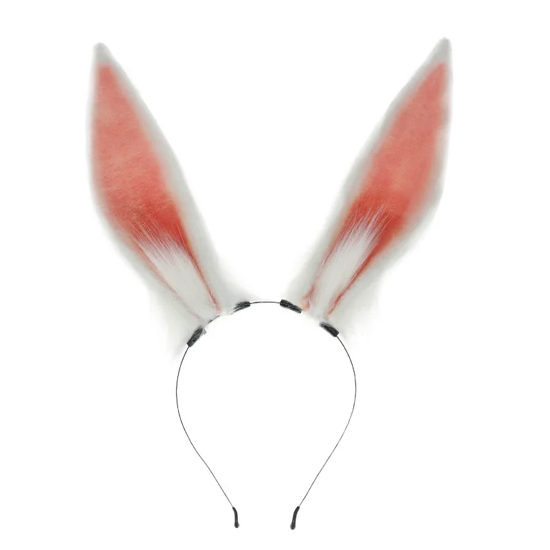 Game Role Cosplay Simulated Furry Rabbit Ear Animal Headband Lolita Cosplay Accessories Club Pub Masquerade Party Women's Props