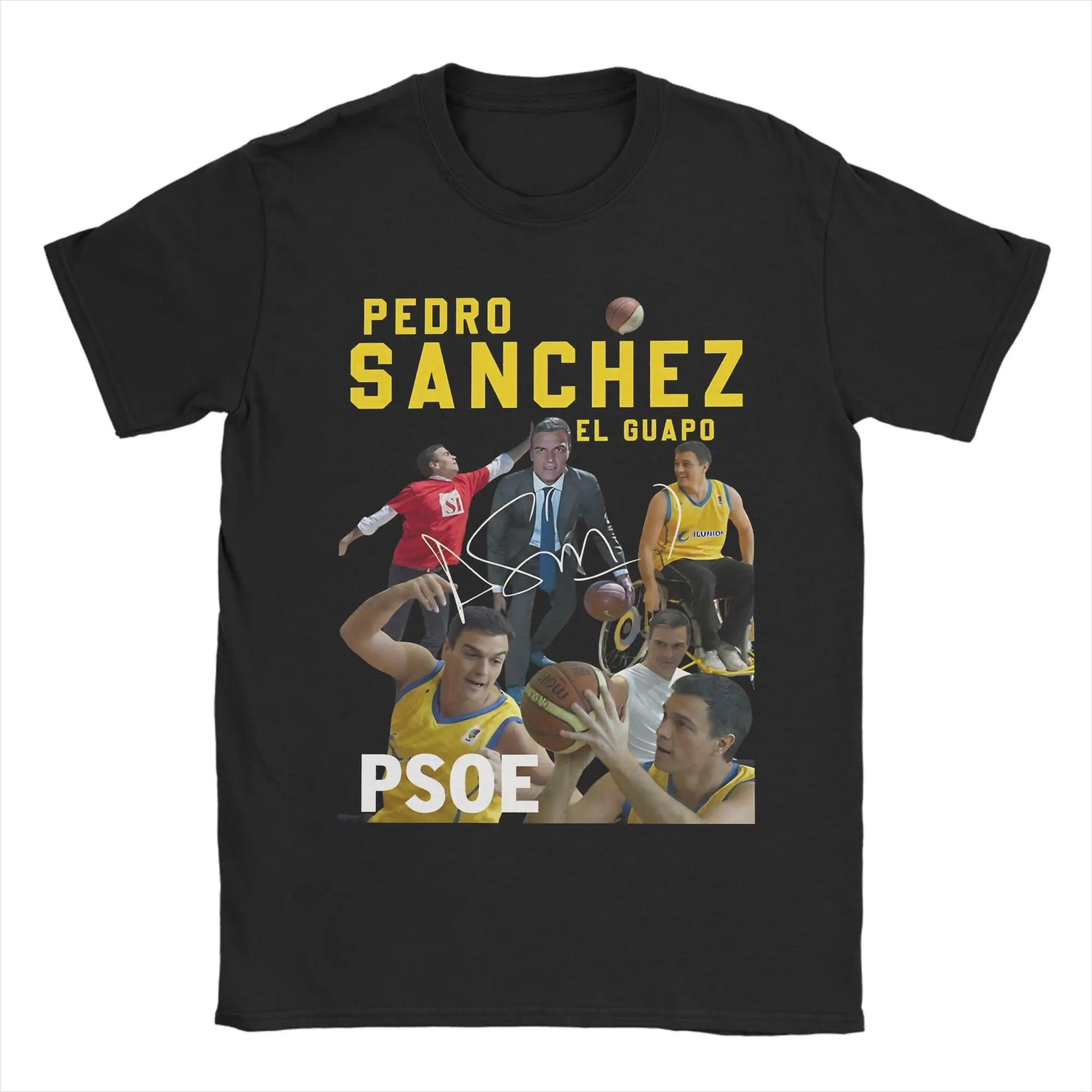 Vintage Pedro Sanchez T-Shirt for Men O Neck Pure Cotton T Shirt  Short Sleeve Tee Shirt Adult Clothing - view 4