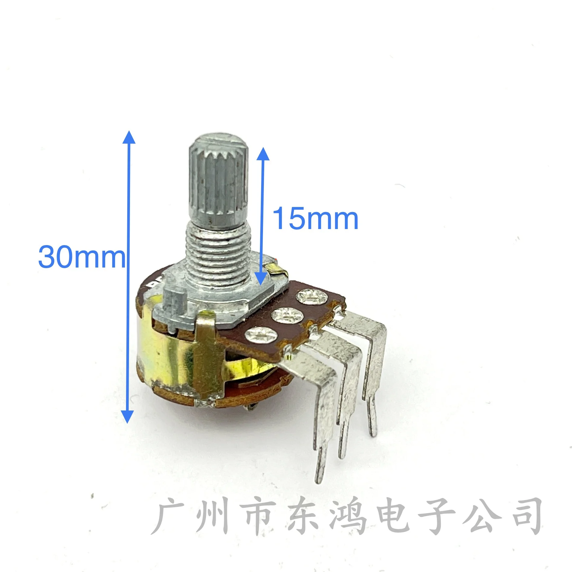 1 PCS WH148 Curved Foot B500K with Switching Potentiometer Table lamp dimmer switch Speed control switch shaft length 15 serrati
