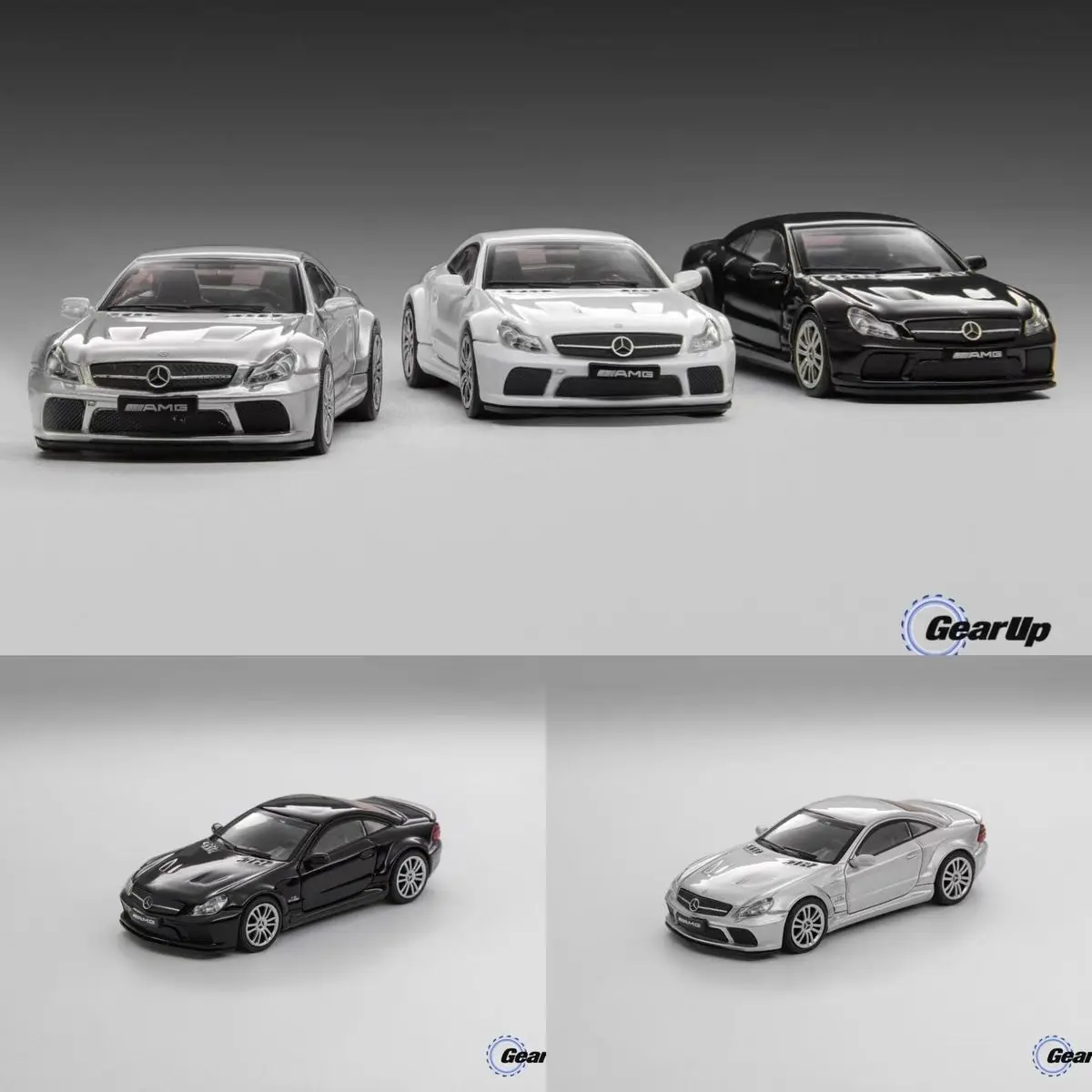 

Модель автомобиля из сплава Spot GUM 1:64, модель Benz SL65 AMG 5-го поколения R230 2008, модель из сплава