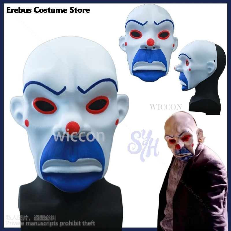 

Anime Movie Bank Knight Cosplay Joker 3D Polylactic Acid Horror Mask Props Masquerade Halloween Christmas Party Gifts Customized