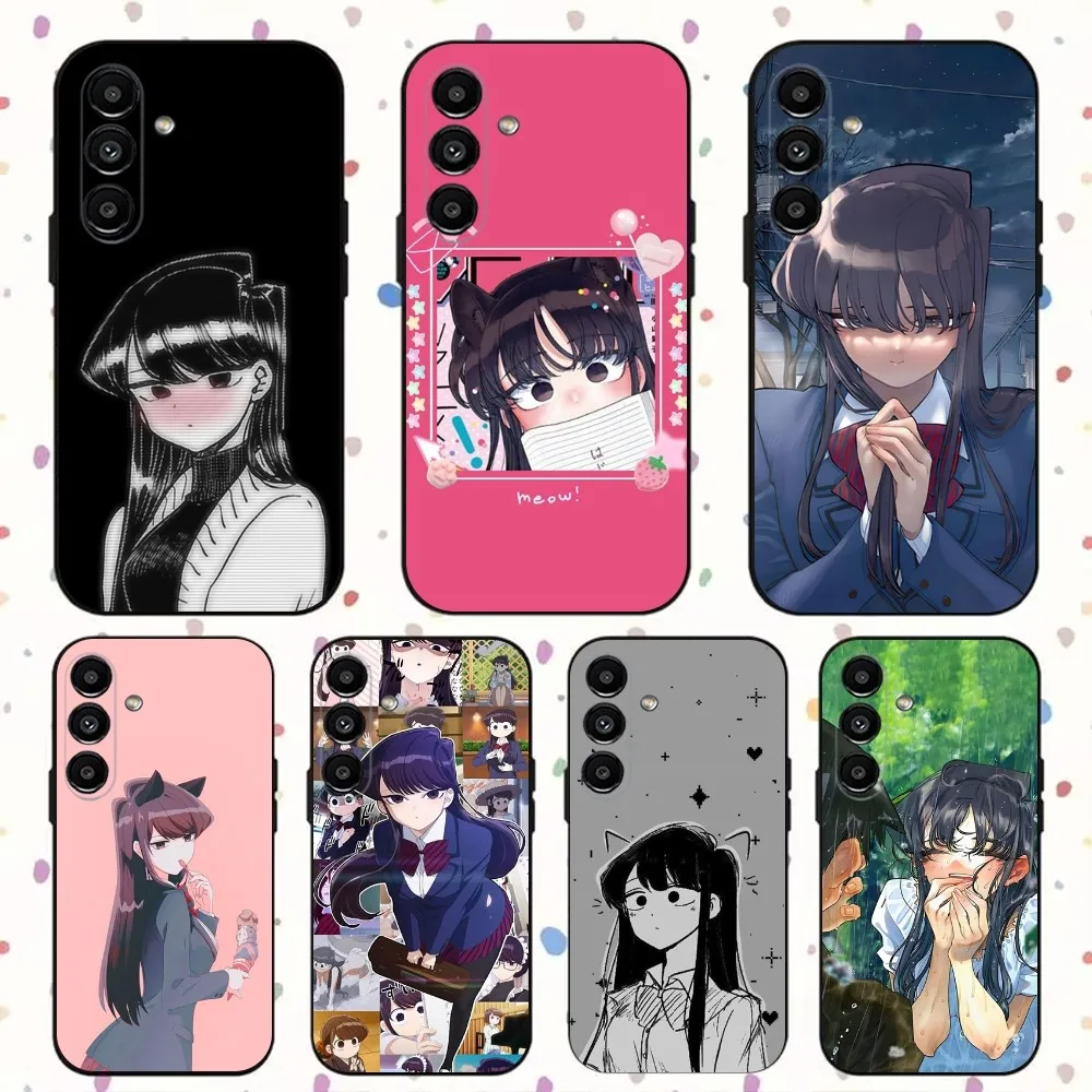 K-Komi Shouko  Phone Case For Samsung S24,S21,S22,S23,S30,Ultra,S20,Plus,Fe,Lite,Note,10,9,5G Black Soft Cover