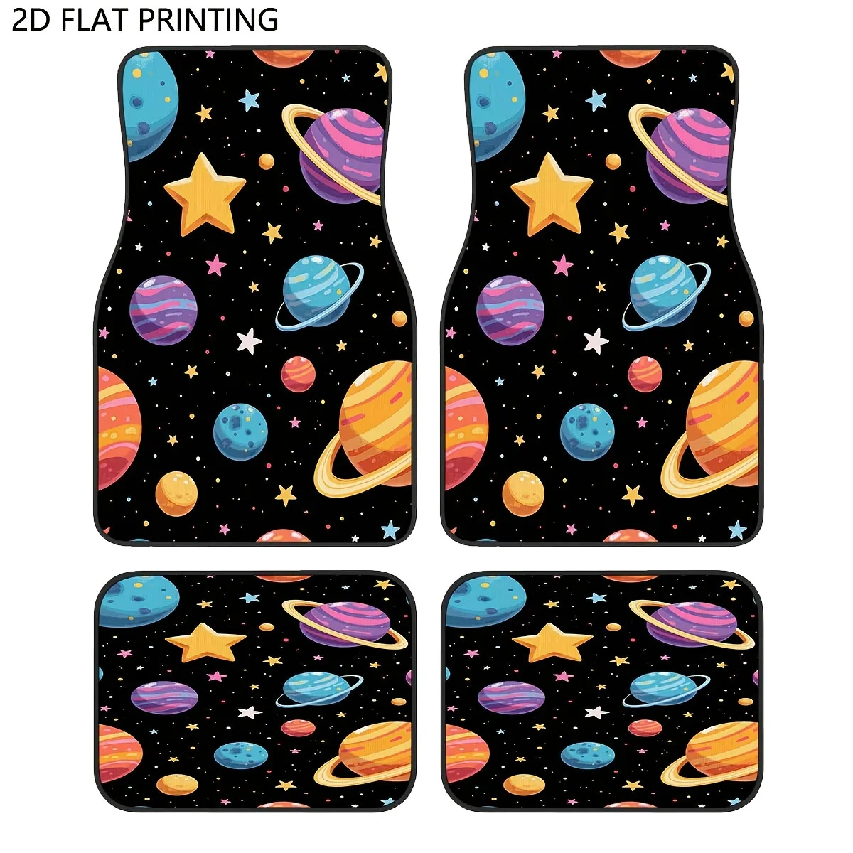 2pcs/4pcs Car Mats, Cosmic Starry Pattern Car Floor Mats, Decorative Car Floor Mats, Car Decor Stuff Gifts For Car Enthusiasts,