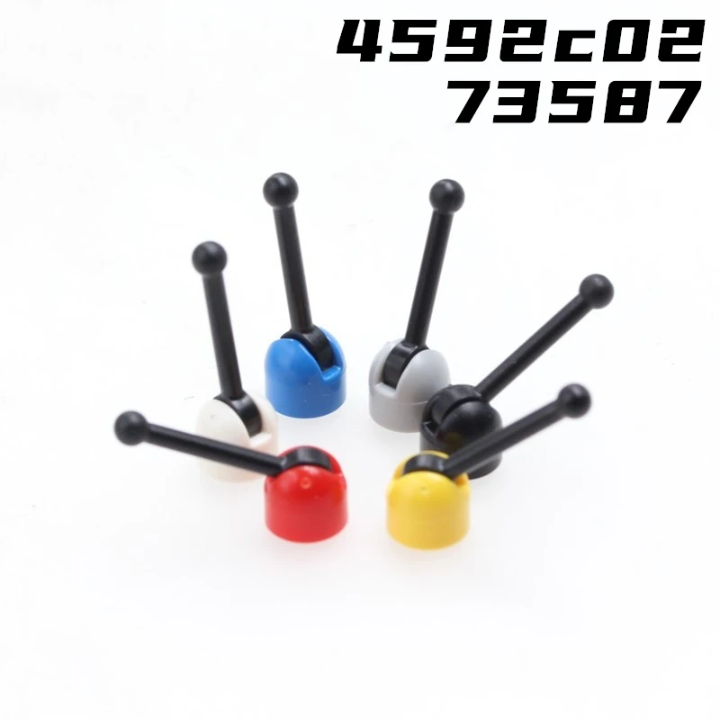 Rainbow Pig MOC Parts 4592 73587c01 4593 Antenna Small Base with Black Lever Compatible Bricks DIY Building Block Particle Toys