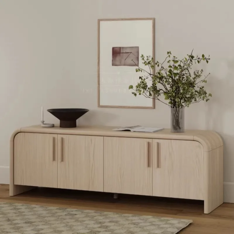 Soportes de Tv de madera minimalistas Para sala de estar, mesa de Tv de lujo ligera y creativa, Muebles industriales nórdicos Para Tv