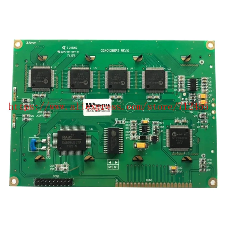 Brand New Compatible WG240128EP3-TM.240128 T6963 RA6963 240128A WG240128EP3 REV.0  LCD Screen Display Module